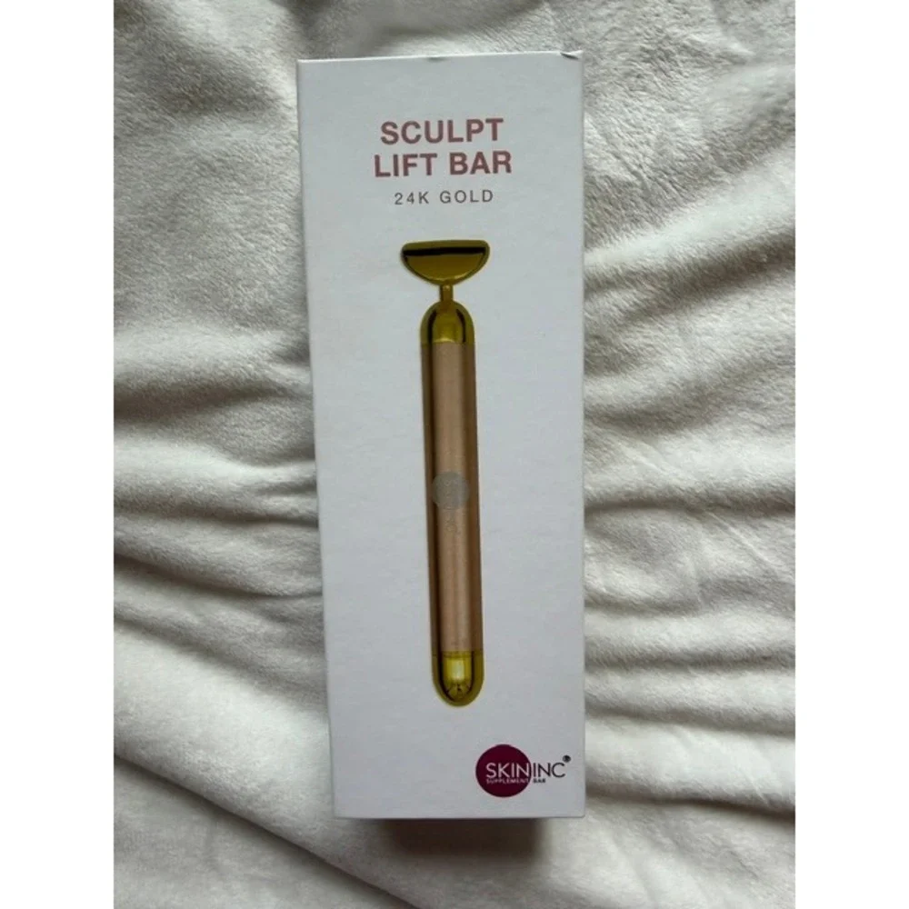 Skin Inc Supplement Bar Sculpt Lift Bar 24K Gold Facial Massager Sonic Vibrating